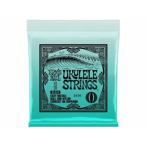 ERNIE BALL 2326 Nylon Ukulele Strings - CONCERT or SOPRANO - Black