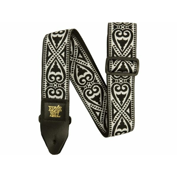 ERNIE BALL 5345 Black Heart Jacquard Strap