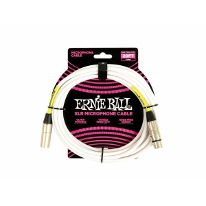 ERNIE BALL 6389 Cavo Microfonico PVC bianco - 6m