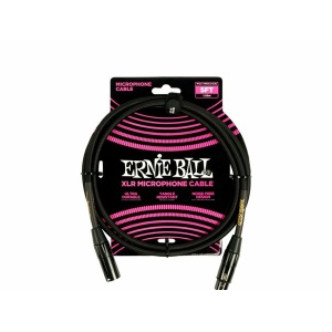 ERNIE BALL 6390 Cavo Microfonico Braided nero - 1