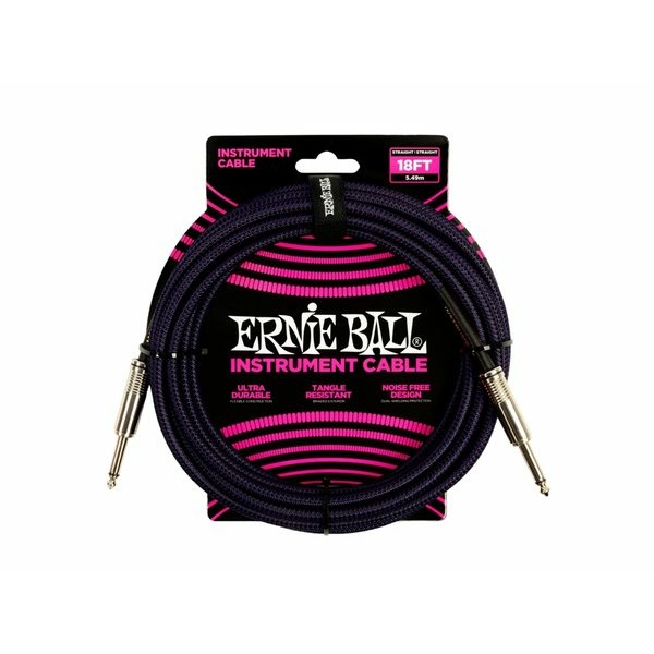 ERNIE BALL 6395 Cable Braided Straight - 5.5m