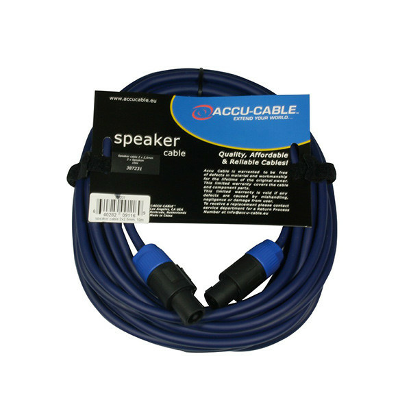 ACCU-CABLE SP22510 SPEAKER CABLE SPEAKON 2P 2X2