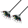 ADAM HALL 3 STAR CAVO MULTIPOLARE 8 JACK 6.3 STEREO /JACK 6.3 STEREO 3m