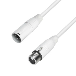 ADAM HALL K4MMF1000W CAVO PER MICROFONO BIANCO 10 MT