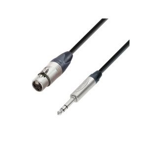 ADAM HALL K5BFV1000 CAVO AUDIO NEUTRIK XLR FEMMINA A JACK STEREO DA 6