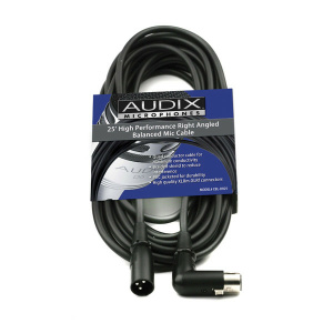 AUDIX CBL-DR25 CAVO MICROFONCO XLR3 MALE / XLR3 FEMALE 90°