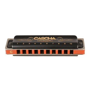 CASCHA PROFESSIONAL BLUES HARMONICA IN C DIATONIC BLACK