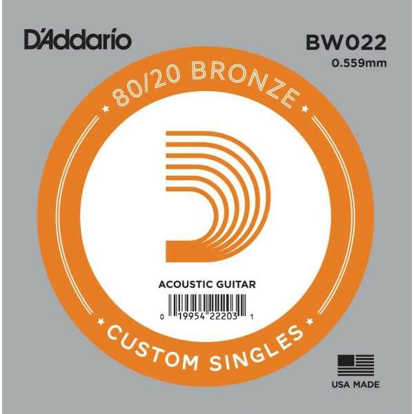D'ADDARIO BW022 CORDA SINGOLA .022