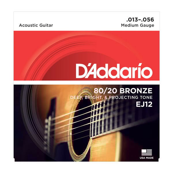 D'ADDARIO EJ12 80/20 BRONZE 13-56 MEDIUM