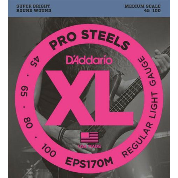 D'ADDARIO EPS170M BASS STRINGS 45/100