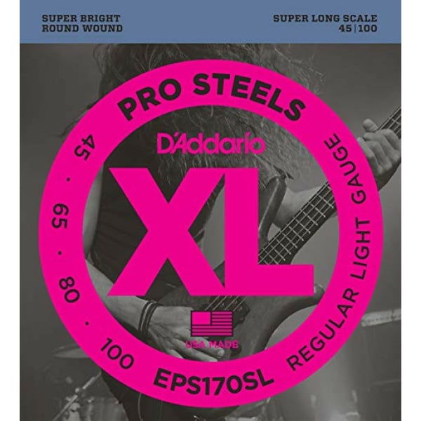 D'ADDARIO EPS170SL PROSTEELS BASS STRINGS 45-100