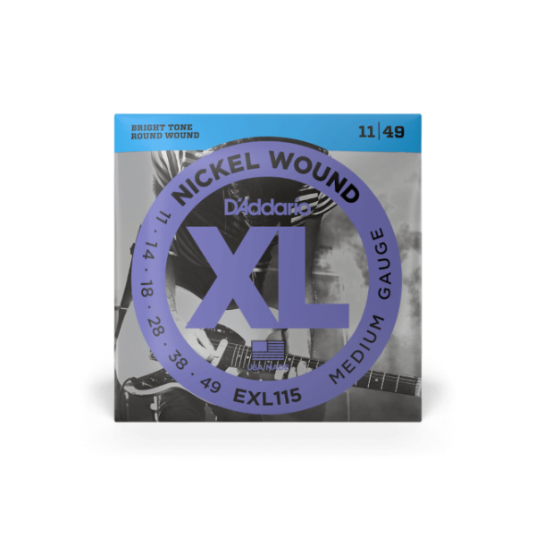 D'ADDARIO EXL-115 NICKEL WOUND MEDIUM 11-49