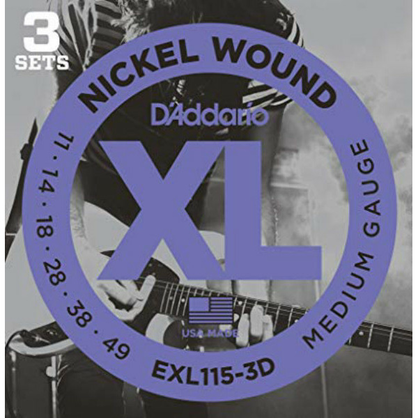 D'ADDARIO EXL115-3D MPACK 3 MUTE EL 11-49