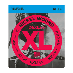 D'ADDARIO EXL145 NICKEL WOUND HEAVY PLAIN 3RD 12-54