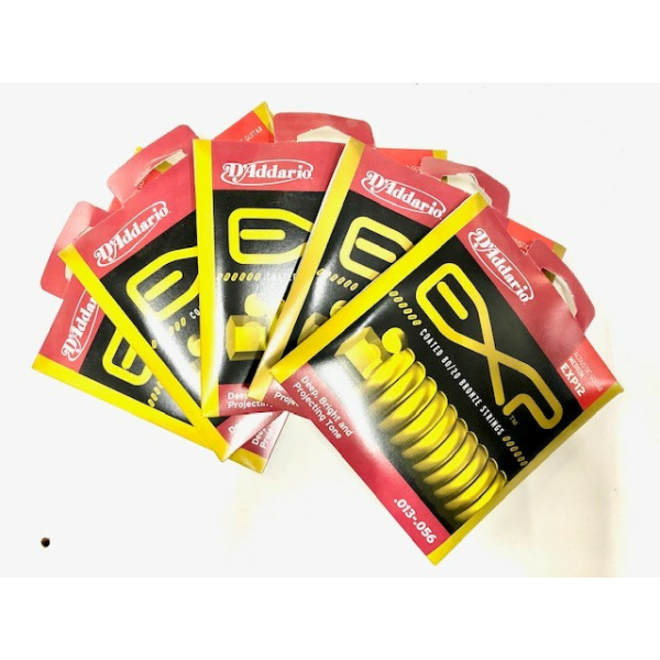 D'ADDARIO EXP-12 PACK DA 5 MUTE BRONZE 013-056 MEDIUM