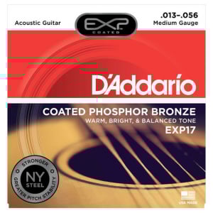 D'ADDARIO EXP17 COATED PHOSPHOR MEDIUM 13-56