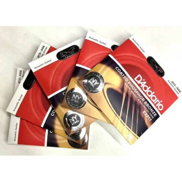 D'ADDARIO EXP17 PACK 5 MUTE PHOSPHORE BRONZE 013/056 MEDIUM