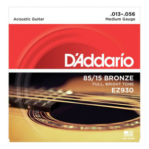D'ADDARIO EZ930 PER CHITARRA ACUSTICA IN BRONZO 85/15 MEDIUM 13-56