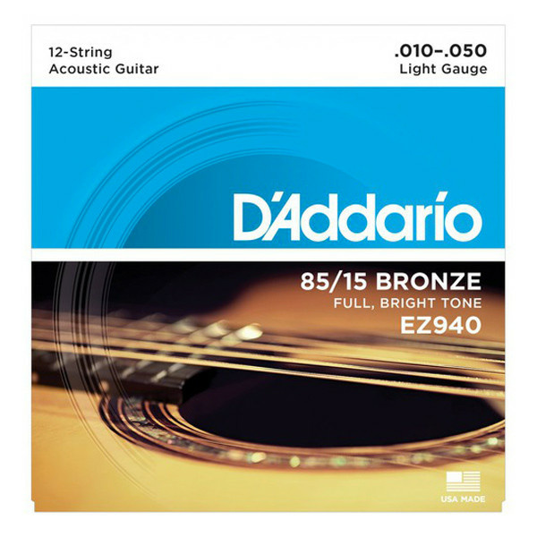D'ADDARIO EZ940 IN BRONZO 85/15 PER CHITARRA ACUSTICA