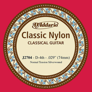 D'ADDARIO J2704 CORDA SINGOLA NYLON RE (D4)