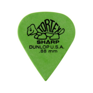 DUNLOP 412R TORTEX SHARP PLETTRO GREEN 0