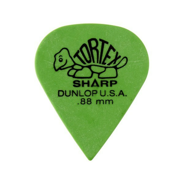 DUNLOP 412R TORTEX SHARP PLETTRO GREEN 0