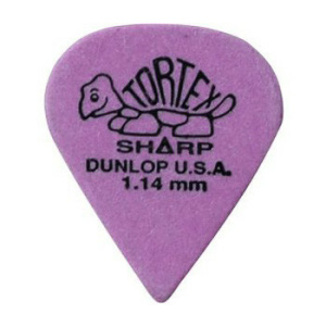 DUNLOP 412R TORTEX SHARP PLETTRO PURPLE 1.14MM