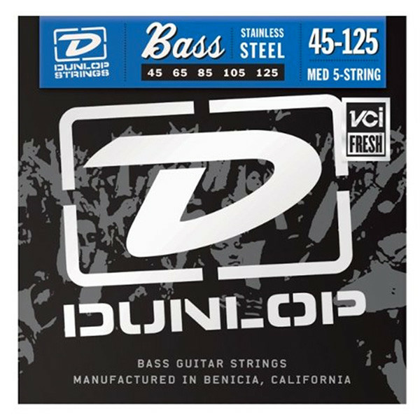 DUNLOP DBS45125 STAINLESS STEEL BASS STRINGS 45-125