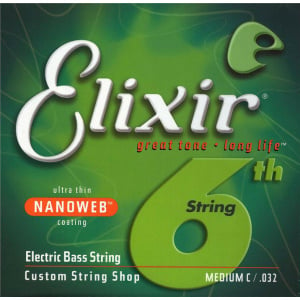 ELIXIR 15332 NANOWEB 0.32 NICKEL PLATED BASS STRING