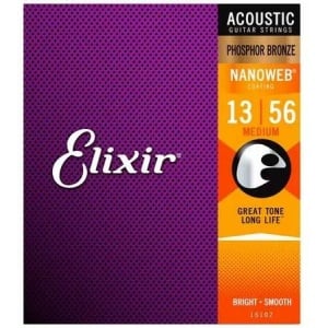 ELIXIR 16102 NANOWEB 13/56 PHOSPHOR BRONZE MEDIUM