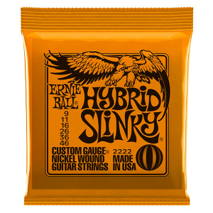 ERNIE BALL 2222 MUTA CORDE CHITARRA ELETTRICA NICKEL WOUND HYBRID
