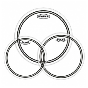 EVANS ETP-EC2SCLR-F EC2 TOM PACK 3 PELLI TOM CLEAR FUSION 10"