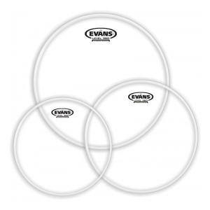 EVANS ETP-G2CLR-F TOM PACK 3 PELLI TOM TRASPARENTI FUSION 10"