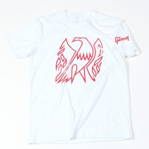 GIBSON GA-FBWMSM FIREBIRD T-SHIRT WHITE