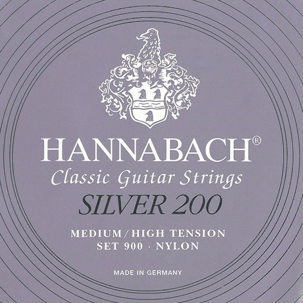 HANNABACH 900MHT CORDE PER CHITARRA CLASSICA SERIE 900 MEDIUM / HIGH TENSION SILVER 200