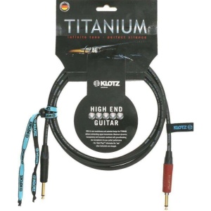 KLOTZ TI-0600PSP TITANIUM GUITAR CABLE SILENT PLUG - 6 mt.