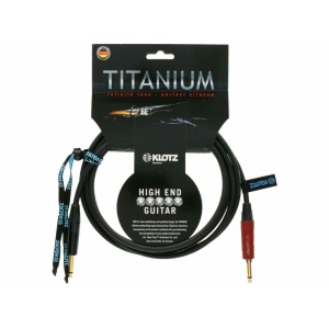 KLOTZ TI-0300PSP TITANIUM GUITAR CABLE SILENT PLUG - 3 mt.