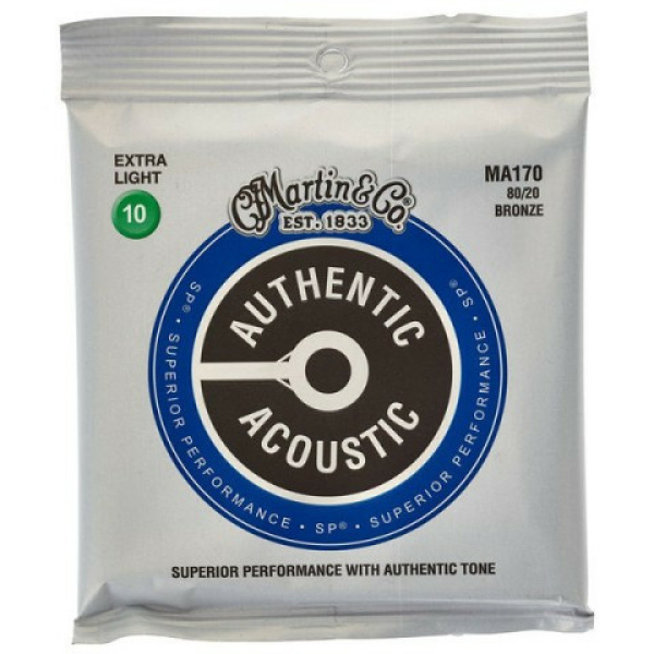 MARTIN MA170 AUTHENTIC SP 80/20 BRONZE EXTRA LIGHT 10/47