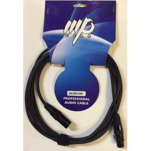 MPGEAR XX-051 CAVO MICROFONO XLR3P M to XLR3P F - 3m - BLACK