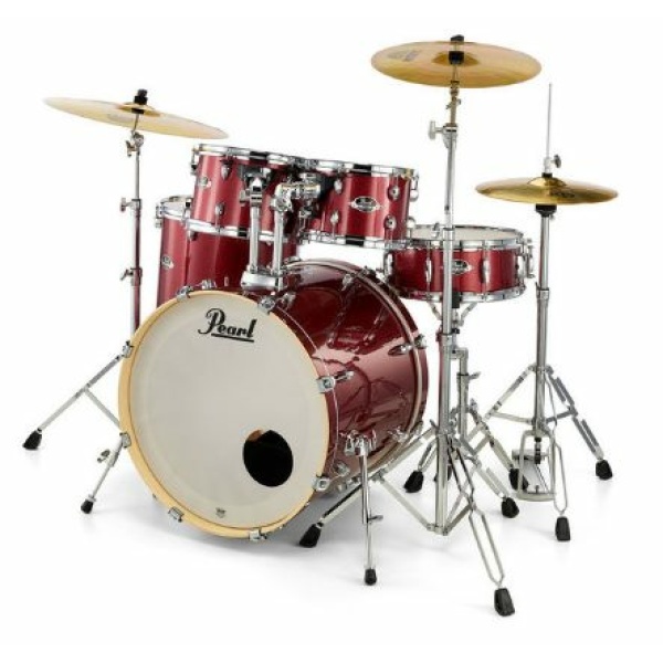 PEARL EXPORT EXX705NBR 20" BLACK CHERRY GLITTER - W/SET PIATTI by SABIAN SBR
