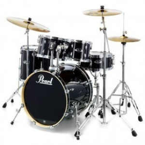 PEARL EXPORT EXX705NBR 20" STUDIO BLACK - W/SET PIATTI by SABIAN SBR
