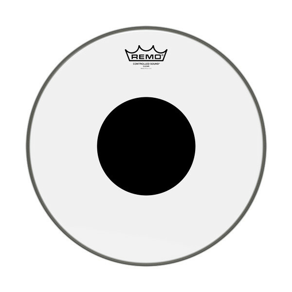 REMO CS-1320-10 CONTROLLED SOUND® BASS 20 CLEAR BLACK DOT