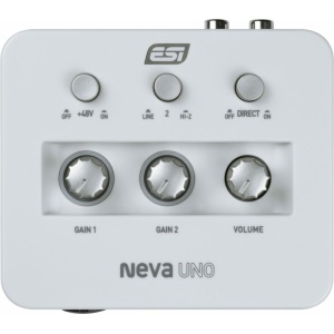 ESI NEVA UNO Scheda USB C con 2 In e 2 Out analogici - In Preamp e Hi-Z - Uscita cuffia