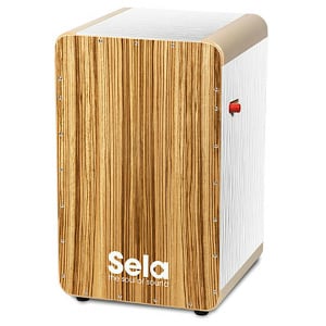 SELA 026 WAVE PRO CAJON WHITE ZEBRANO