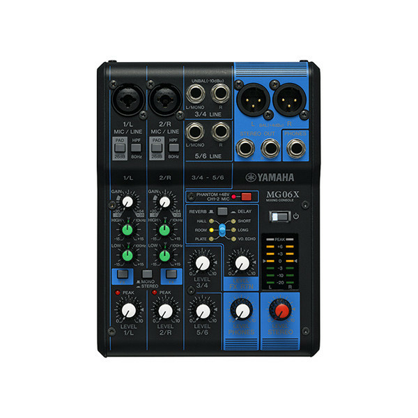 YAMAHA MG06X MIXER ANALAOGICO 6 CANALI CON EFFETTI