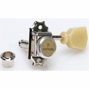 Gotoh SD90 N SL MG-T - Set Meccaniche L3+R3 autobloccanti per chitarra elettrica - Nickel