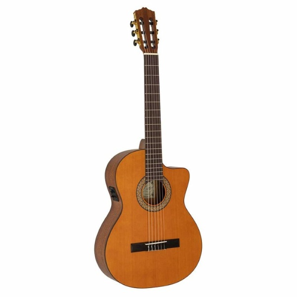 Salvador Cortez Luna CCE Chitarra classica 4/4 elettrificata a spalla mancante - Serie Iberia