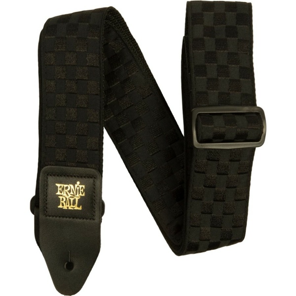 ERNIE BALL 5341 BLACK CHECKERS JACQUARD STRAP