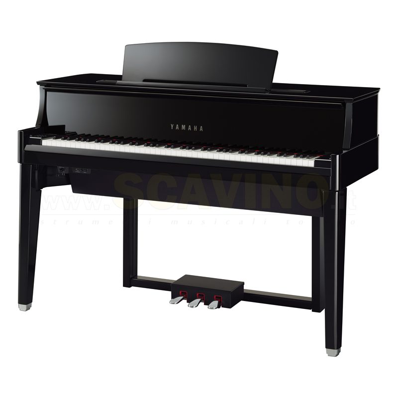 YAMAHA N1X Pianoforte Digitale codino ibrido Nero Lucido