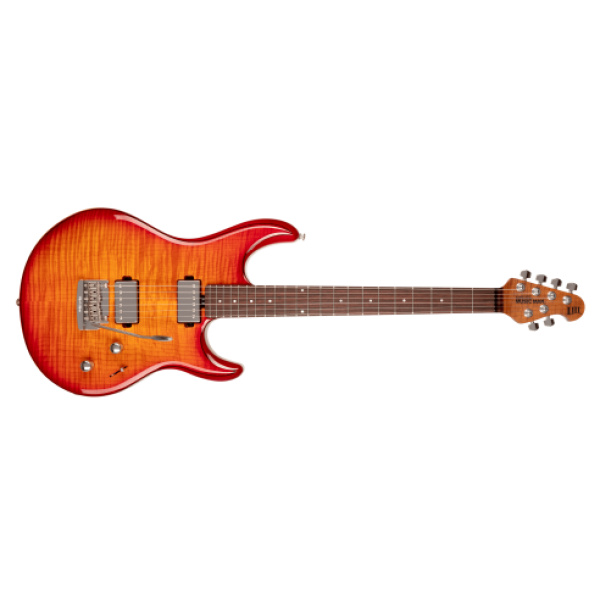 MUSIC MAN LUKE III HH CHERRY BURST FLAME ROASTED